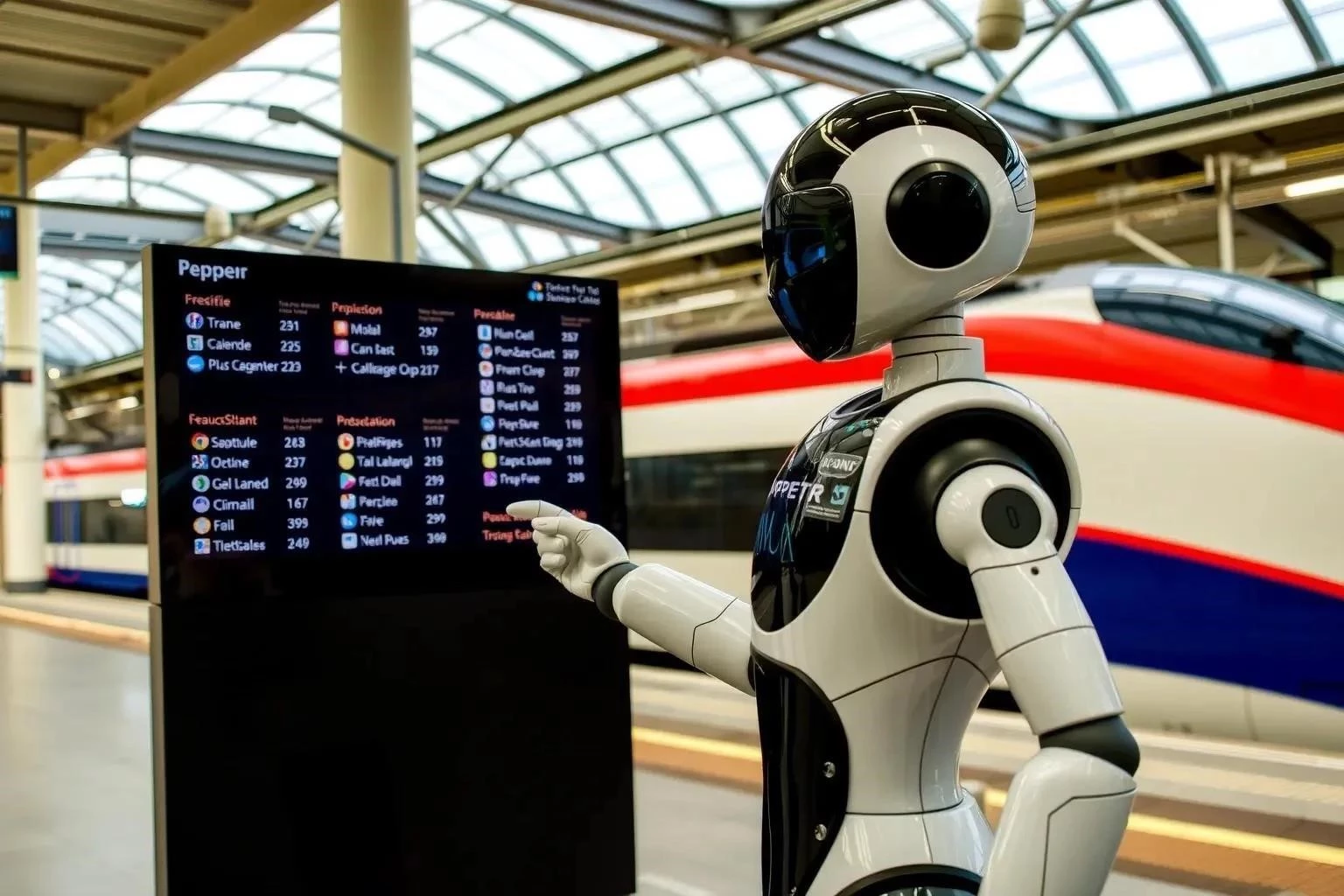 Робот Pepper на французских вокзалах: ваш консультант и продавец телефонов